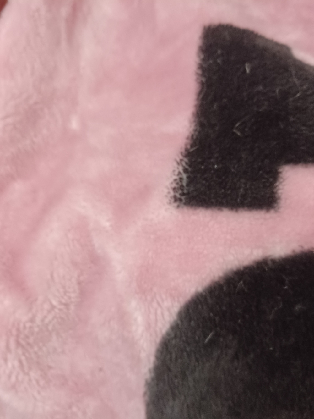 PLAYBOY Pink and Black Plush Throw